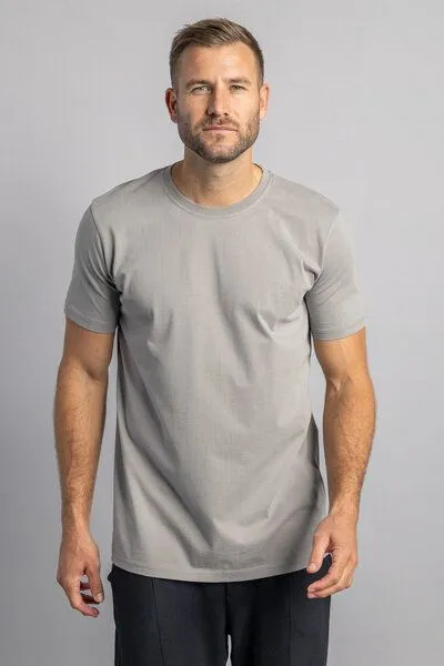 DIRTS dirts Premium Blank T-Shirt SLIM, Cloudy grey, – Produktbild 4 von 4