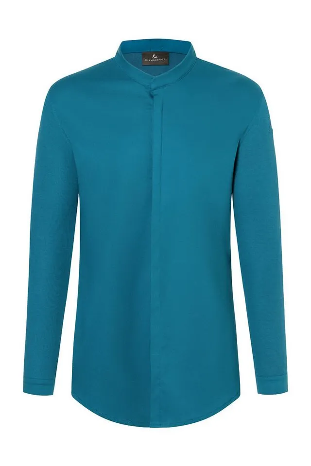 Karlowsky Fashion Kochjacke KARLOWSKY Herren Kochjacke DIAMOND-CUT® Avantgarde Slim Petrol, Blau, – Produktbild 2 von 4