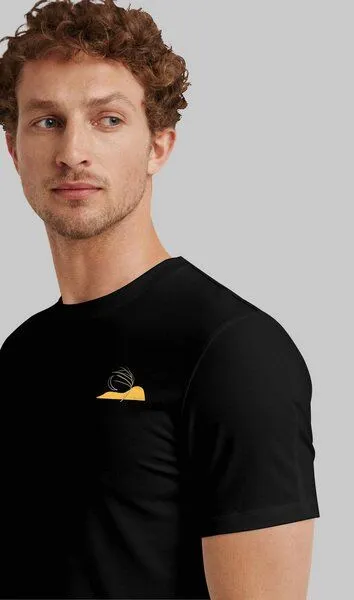 Kultgut Kultgut Artdesign Biofair- Klassik T-Shirt / Still Sundown, Schwarz, – Produktbild 2 von 6