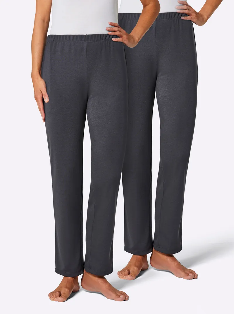 feel good Jogginghose schwarz + graphit, Schwarz + graphit, – Produktbild 3 von 3