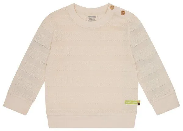 loud + proud loud + proud Babys & Kinder Shirt Jacquard, GOTS-zertifiziert, Vanilla(natur), – Produktbild 1 von 2
