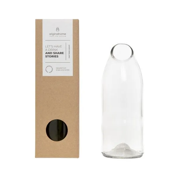 Originalhome Originalhome Upcycling-Glaskaraffe in 2 Farben, Klar, – Produktbild 1 von 2