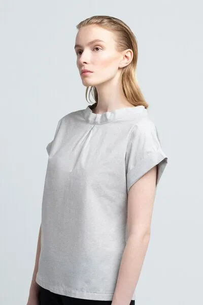 SHIPSHEIP SHIPSHEIP JANE - Damen Bluse aus Bio-Baumwoll-Mix, Dusty grey (grau), – Produktbild 2 von 4