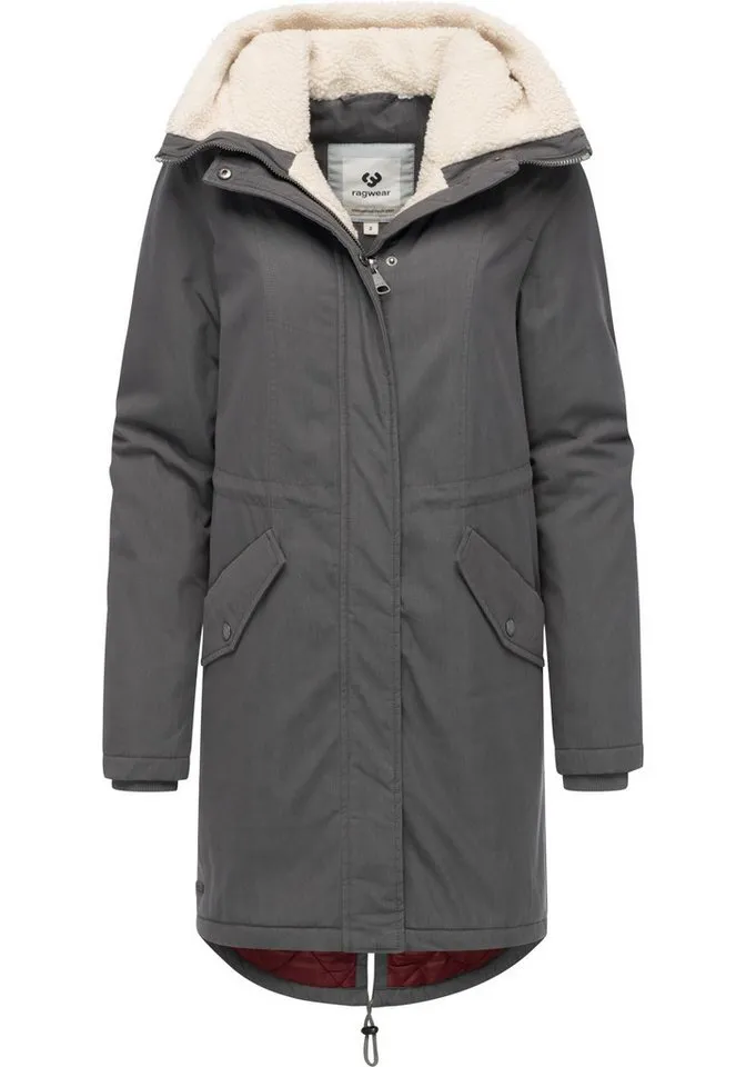 ragwear ragwear Kurzmantel Coogle YOUMODO Kurzer Damen Wintermantel mit Rucksack-Trägern, Grau, – Produktbild 4 von 4