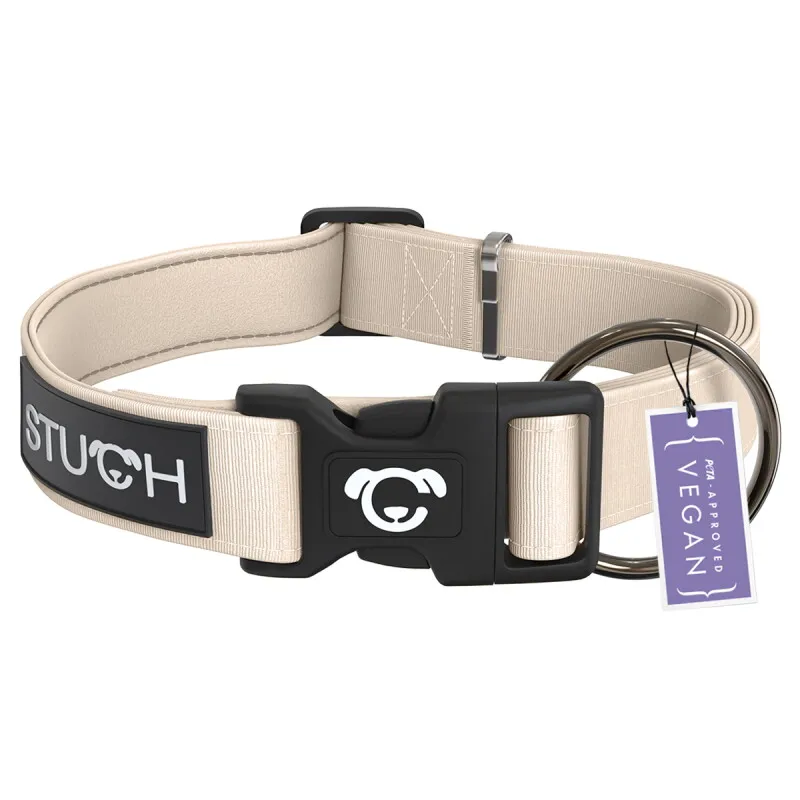 STUCH STUCH Hundehalsband gepolstert u. verstellbar beige M, Beige, – Produktbild 1 von 2
