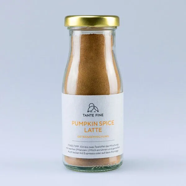 Tante Fine Tante Fine PUMPKIN SPICE LATTE * Bio Getränkemischung * für Kaffe und Milch * mit Kürbispulver – Produktbild 1 von 4
