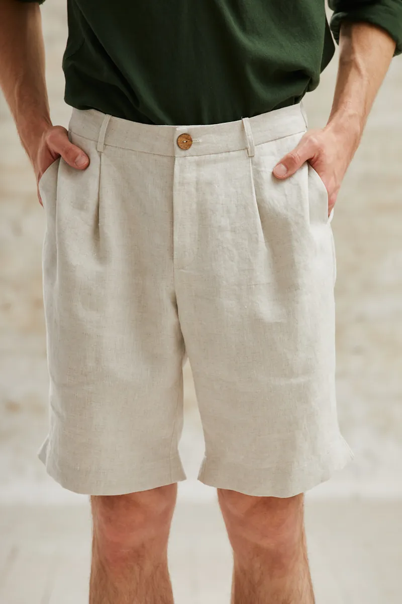 Jyoti - Fair Works Jyoti - Fair Works Herren vegan Shorts Heet Greige, Beige, – Produktbild 1 von 2