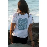 Kultgut Kultgut Artdesign - Leichtes/ Weiches Shirt - 100% Biobaumwolle / Flowers Forever, Blue, – Produktbild 1 von 1