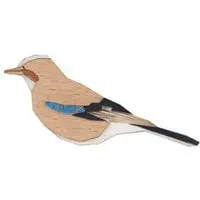 BeWooden BeWooden Holzbrosche Jay Brooch – handgefertigte Brosche mit Vogelmotiv – Produktbild 1 von 1