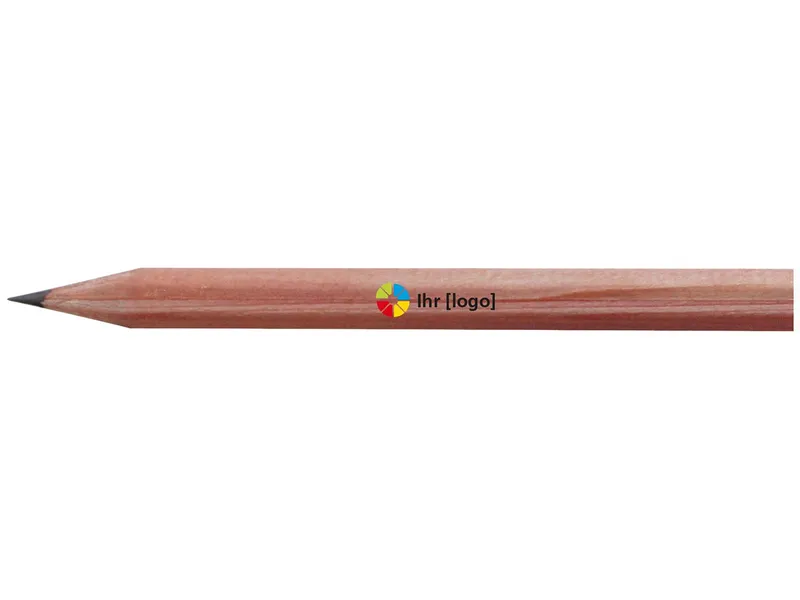 FSC-zertifizierter Bleistift 6-eckig 8,75 cm, natur aus Lindenholz – Produktbild 1 von 2