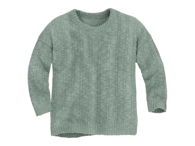 Disana Disana Kinder Leinen-Pullover jade Gr.86/92, Grün, – Produktbild 1 von 2