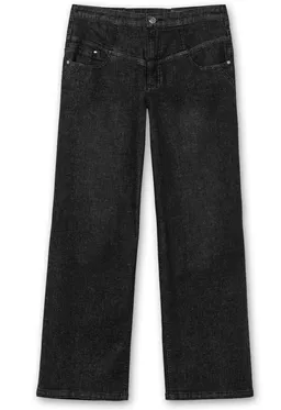 sheego High-waist-Jeans black denim – Produktbild 1 von 1