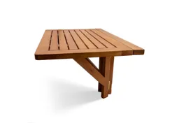 Spetebo Balkonhängetisch Eukalyptus Holz Balkon Hängetisch 60x40cm – Produktbild 1 von 1