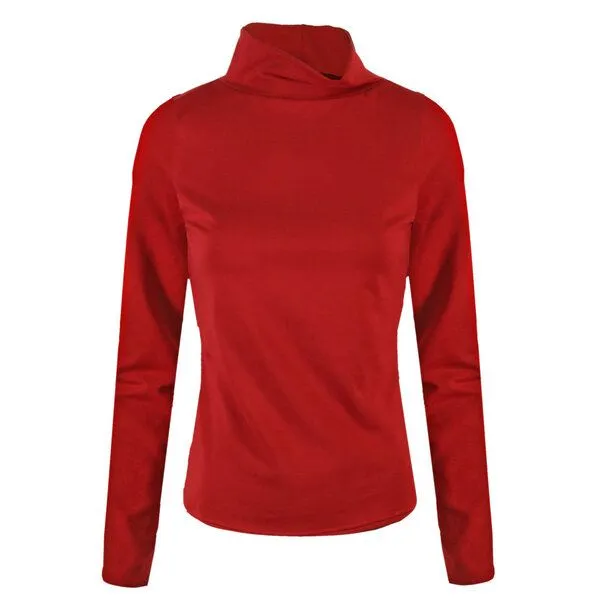 Frija Omina Frija Omina Bio-Rollkragen-Shirt Rolli, Chili (rot), – Produktbild 1 von 2