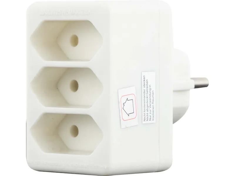 REV REV Steckdosenadapter "Euro" 3-fach, weiß – Produktbild 1 von 1