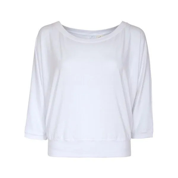 Jaya Jaya FRIDA - ¾ Shirt im lässigen loose Fit Style aus elastischem Tencel-Biobaumwoll-Mix, White/weiß, – Produktbild 1 von 3