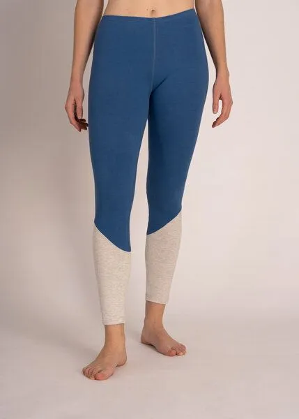 Bodyguard Bodyguard Upcycling Legging, Blaumelange/naturmelange, – Produktbild 2 von 5