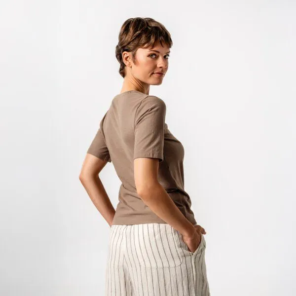 Living Crafts Living Crafts T-Shirt - TABERA, Affogato (braun), – Produktbild 3 von 4