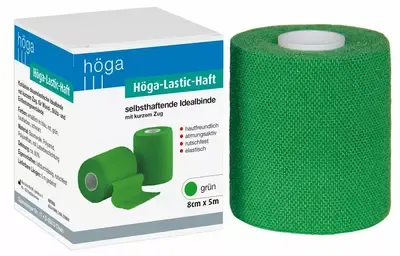 Höga-Pharm HÖGA LASTIC haft Binde 8 cmx5 m grün 1 St Binden – Produktbild 1 von 1