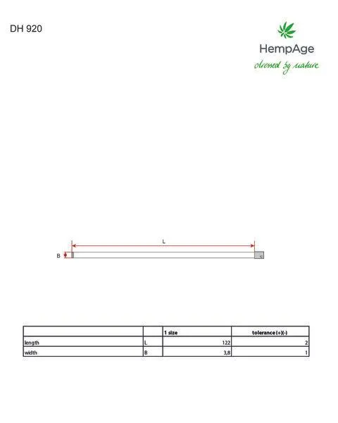 HempAge HempAge Damen und Herren Gürtel Hanf/Bio-Baumwolle, Rock, – Produktbild 3 von 3