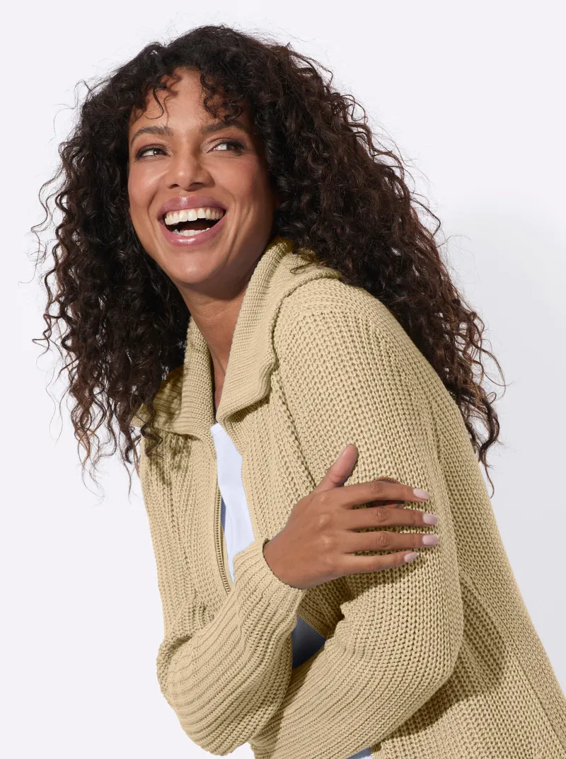 Witt Longstrickjacke, Sand, – Produktbild 2 von 2