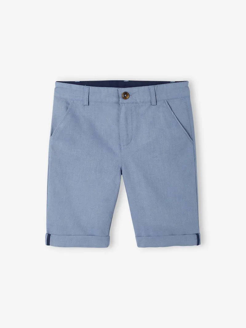 Vertbaudet Festliche Jungen Shorts, Blau, – Produktbild 1 von 4
