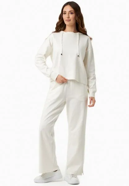 ORGANICATION ORGANICATION Sweathoodie aus Bio-Baumwolle und TENCEL Modal, Off white, – Produktbild 2 von 4