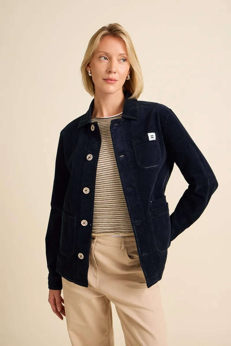 Côtelé Côtelé Herren vegan Jacke Aus Cord Worker, Blau, – Produktbild 2 von 2