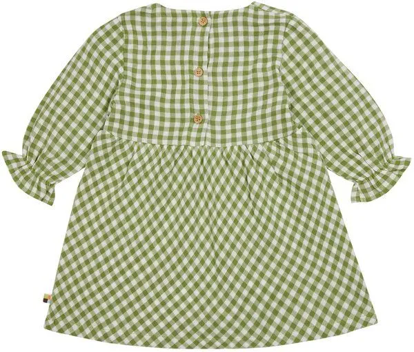loud + proud loud + proud Baby & Kinder Musselin Kleid, GOTS-zertifiziert, Grass(grün), – Produktbild 1 von 2