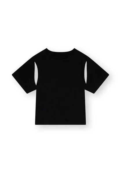 THOKKTHOKK ThokkThokk Damen T-Shirt mit Cut-outs TT135 aus Bio-Baumwolle, Off white (weiß), – Produktbild 3 von 3