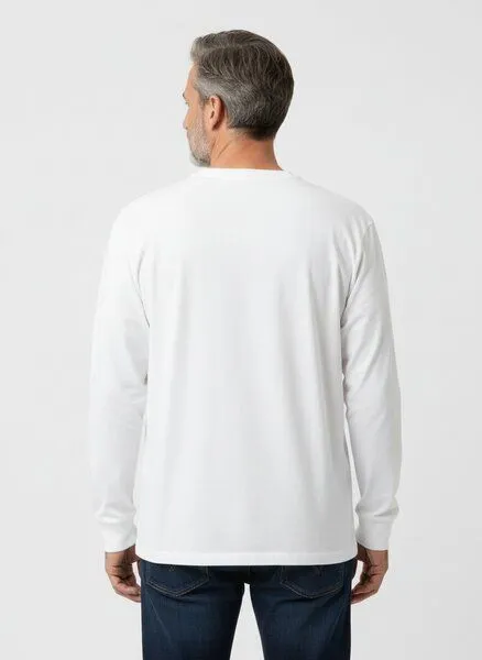 UNIPOLAR UNIPOLAR Loose-Fit Free Longsleeve, White, – Produktbild 2 von 2
