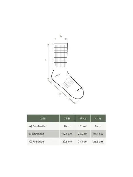 FUXBAU FUXBAU Retro Tennissocken, Blau creme, – Produktbild 1 von 4