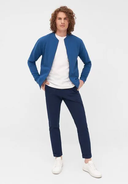 Givn Berlin Givn Berlin Blouson CARTER aus Bio-Baumwolle (Rib), Ocean blue (rib), – Produktbild 2 von 4