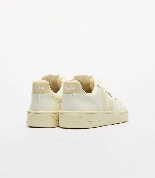 Veja Veja Damen-Sneaker V-10 Prime Leather Pure Calcaire – Produktbild 3 von 4