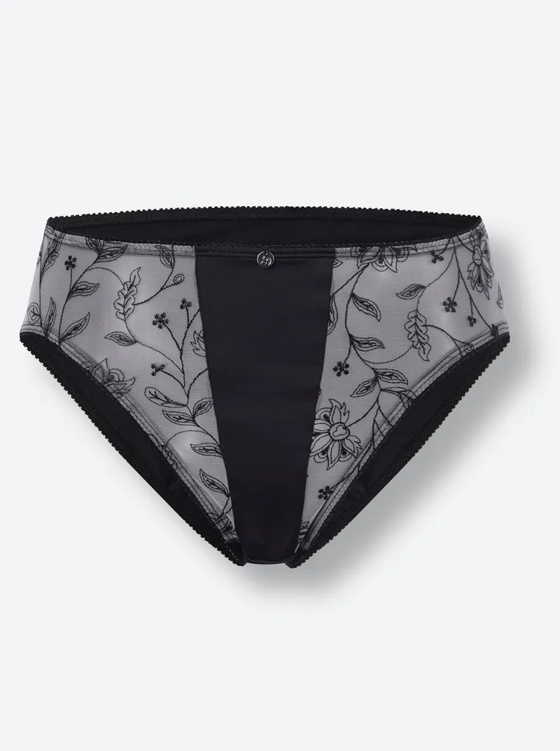 wäschepur Jazzpants schwarz-elfenbein, Schwarz-elfenbein, – Produktbild 1 von 2