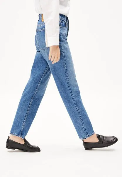 ARMEDANGELS ARMEDANGELS AAIKALA Damen Straight Jeans High Waist aus recycelter Baumwolle, Blue, – Produktbild 4 von 4