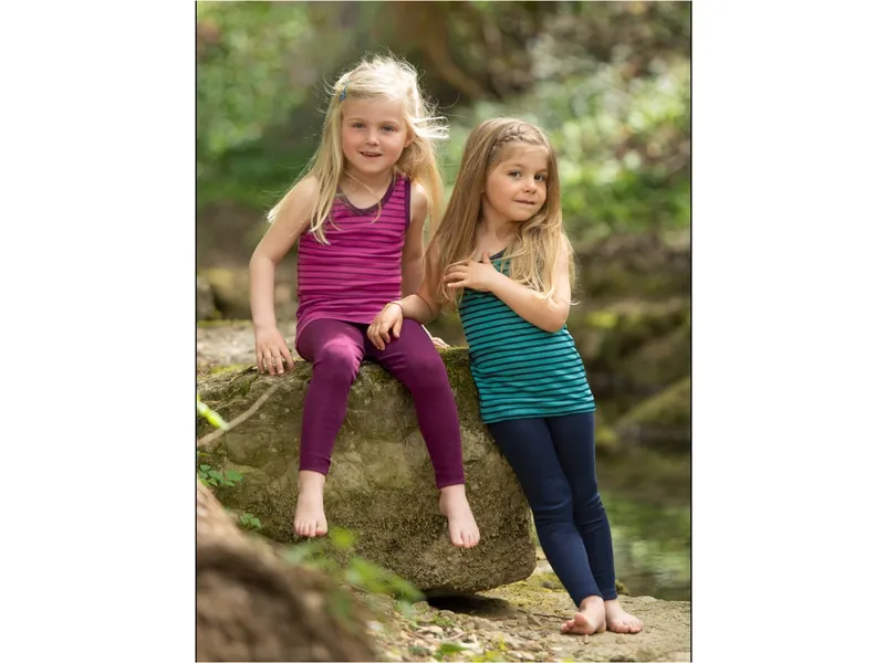 Engel natur Engel Natur Kinder Leggings Wolle Seide orchidee Gr.104, Pink, lila, – Produktbild 2 von 2