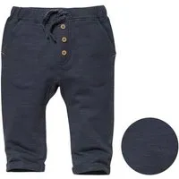 People Wear Organic People Wear Organic Sweathose mit angedeutem Knopfverschluss, dunkelblau, aus Bio-Baumwolle – Produktbild 1 von 1