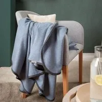 nahtur design nahtur-design Sommerdecke "Leichtloden" | Natürliche Wärme für jeden Tag, Hellblau, – Produktbild 1 von 1