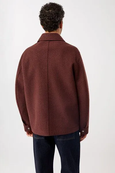 LangerChen LangerChen Field Jacket aus Techno Felt, Burgundy (rot), – Produktbild 4 von 4