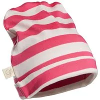 HANS NATUR Kinder Mütze Bio-Baumwolle pink-off white Gr.92/104 – Produktbild 1 von 1