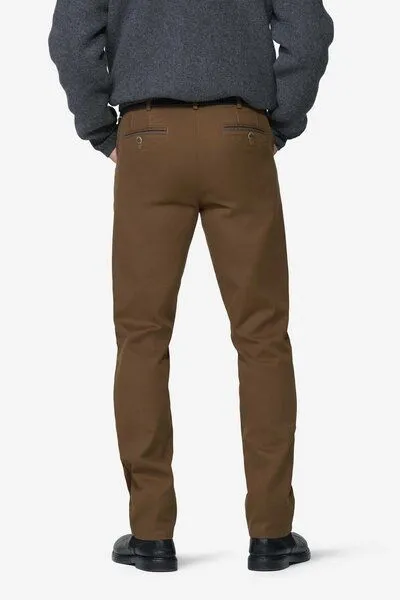 Meyer MEYER Chino im Canvas-Look, Gelb (karamell), – Produktbild 6 von 8