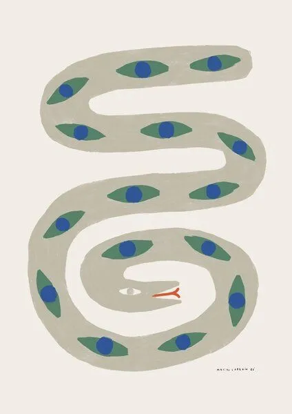 Photocircle Photocircle Wandbild / Poster / Leinwand - Snake print – Produktbild 2 von 4
