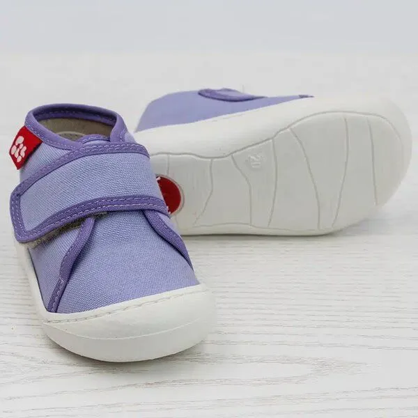 Pololo Pololo Halbschuh/ Lauflerner "Primero" aus Baumwolle, Größen 20-27, Lila, – Produktbild 3 von 4