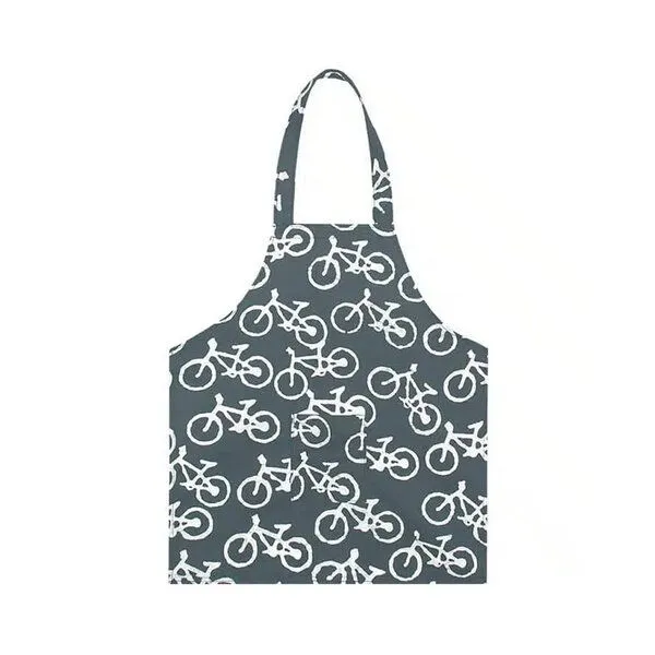 Global Mamas Global Mamas Kinderschürze aus 100% Biobaumwolle, Bikes-grau (grau), – Produktbild 1 von 3