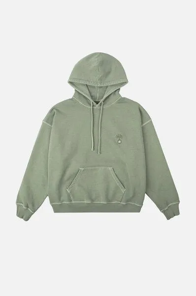 Trendsplant Trendsplant Women's Cepaes Pigment Heavyweight Oversized Hoodie Silver Green, Grün, – Produktbild 2 von 3