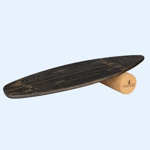 treeletic® treeletic® Balanceboard inkl. Faszienrolle, Black sheep (schwarz), – Produktbild 3 von 3