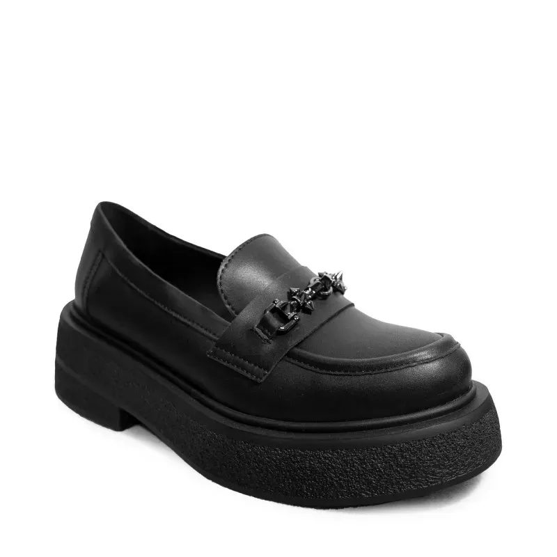 Altercore Altercore Damen vegan Loafer Scarlett, Schwarz, – Produktbild 3 von 3