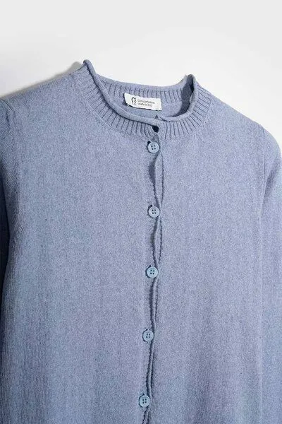 Rifò Rifò Halbarm Cardigan Leda, Blue indigo (blau), – Produktbild 4 von 4