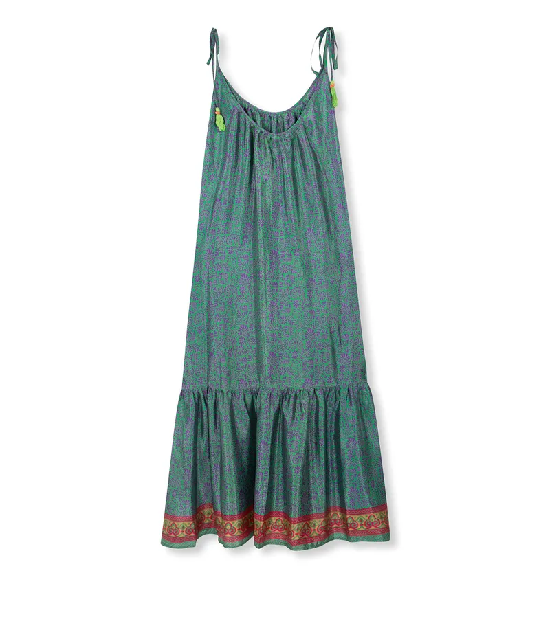 el.résidu el.résidu Damen vegan Kleid Myra Lila, Grün, – Produktbild 1 von 2